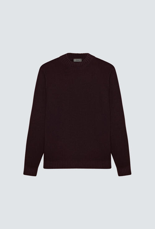 Lupetto tinto in capo in lana Vinaccia